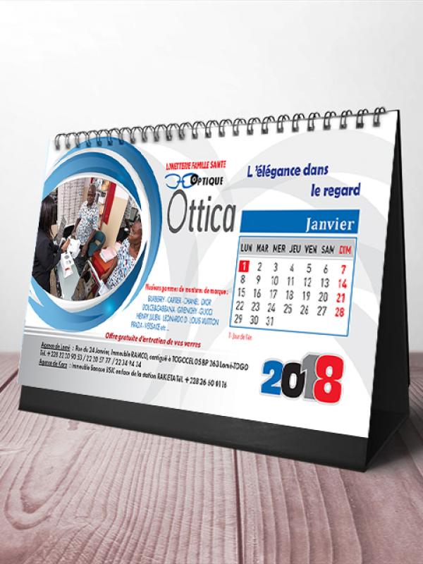 Calendrier Ottica 2018