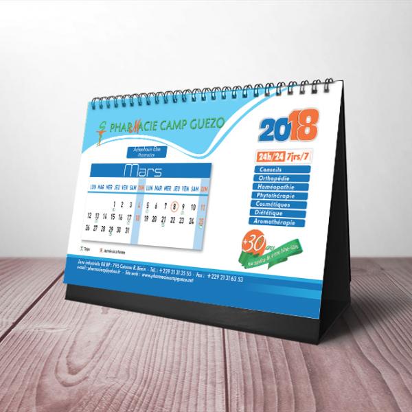 Calendrier Pharmacie Camp Guezo 2018