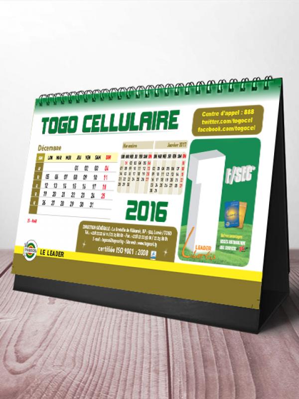 Calendrier Togocel 2016 & 2017